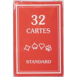Jeu de 32 cartes traditionnel - Etui en carton