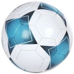 Ballon de Football en Cuir Synthétique - Diam 18 cm - T3 - Bleu/Blanc