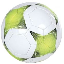Ballon de Football en Cuir Synthétique - Diam 20 cm - T4 - Vert/Blanc