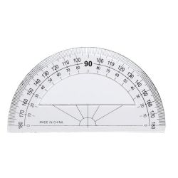 Rapporteur Cristal - 180° - Diamètre de 12cm 