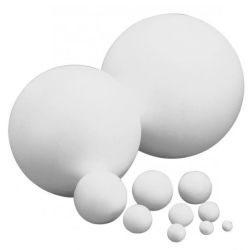 Boule en polystyrène - Diamètre : 07cm (Paquet de 4)
