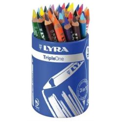 Crayon Couleur LYRA Triple One - Aquarelle Triangle - Pot 36 crayons