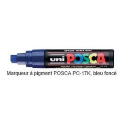 Marqueur gouache POSCA - Biseauté 15mm - PC-17K BLEU FONCE