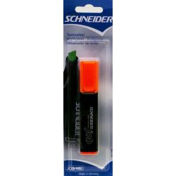 Surligneur SCHNEIDER Job - Trait 1 à 5mm - ORANGE FLUO (Blister)