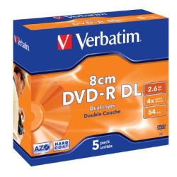 DVD-R DL VERBATIM 2.6gb/8cm Pack X5