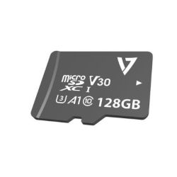 Carte mémoire MicroSDXC  128Go - Classe 10 - V7 + adaptateur