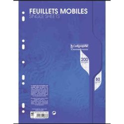 Feuillets mobiles - 80gr - A4 - Séyès - 200 pages CLAIREFONTAINE