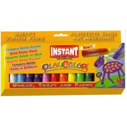 Gouache solide en stick INSTANT Playcolor - 10g (12 couleurs)
