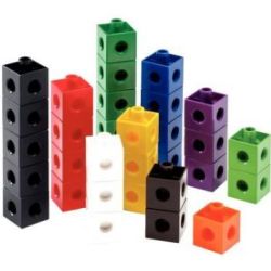 Cubes à emboiter - Section 2 x 2 cm - 10 x 10 coul. (Sachet de 1000)