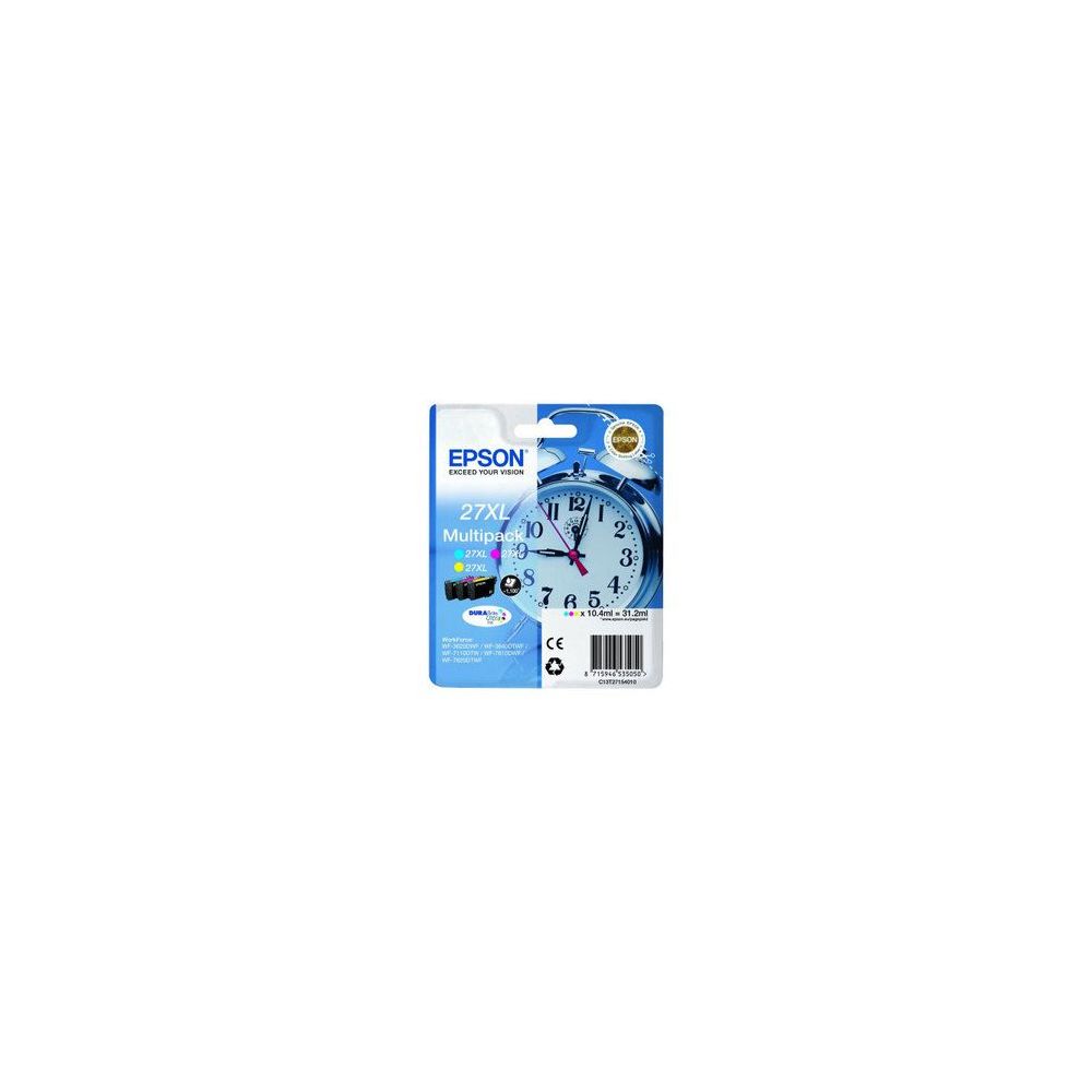 Cart EPSON - N°27XL - T2715 -  Réveil - 3 couleurs