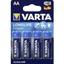 Pile LR06 VARTA Alcaline Longlife Power AA (par 4)