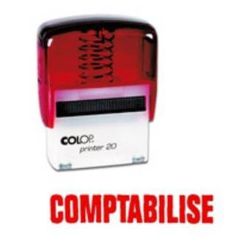 Timbre Formule COMPTABILISE COLOP Printer 20 (14 x 38mm) ROUGE