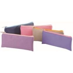 Trousse plate polyester WONDAY - 21 x 13 x 1cm - Coul. Assorties