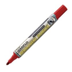 Marqueur perm. PENTEL MAXIFLO NLF50 - Ogive  4.5mm - ROUGE - NLF50-B