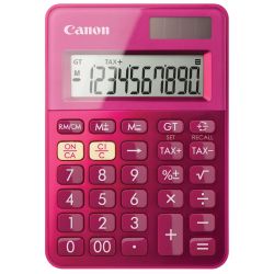 Calculatrice Bureau 10 chif. CANON LS-100K Rose - Solaire/Pile