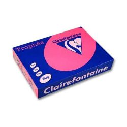 Rame A4 -  80g - Rose Fluo - CLAIREFONTAINE (500 f.) Ref:2973