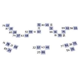Jeu de Dominos des sommes de 100 - En plastique - 24 pièces