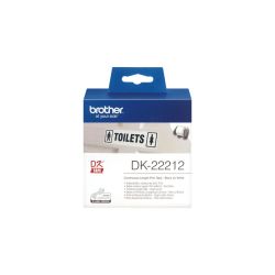 Etiquettes BROTHER DK22212 - Roul. ruban 6.2cm x 15.2m -Adhésif blanc