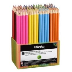 Crayon Couleur WONDAY - Octogonale - Bac de 144 couleurs (12 coul.)