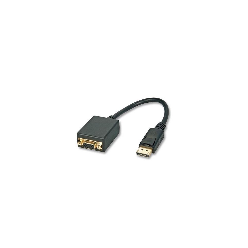 Adaptateur mini Displayport 1.1 mâle vers VGA / HDMI / DVI femelle passif  noir