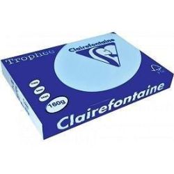 Rame A4 - 160g - Bleu Vif CLAIREFONTAINE (250 f.) - Ref: 1106