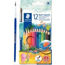 Crayon Couleur STAEDTLER Noris Aquarellable- Pochette de 12 couleurs 