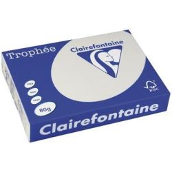 Rame A4 -  80g - Gris Perle - CLAIREFONTAINE (500 f.) - Ref:1788