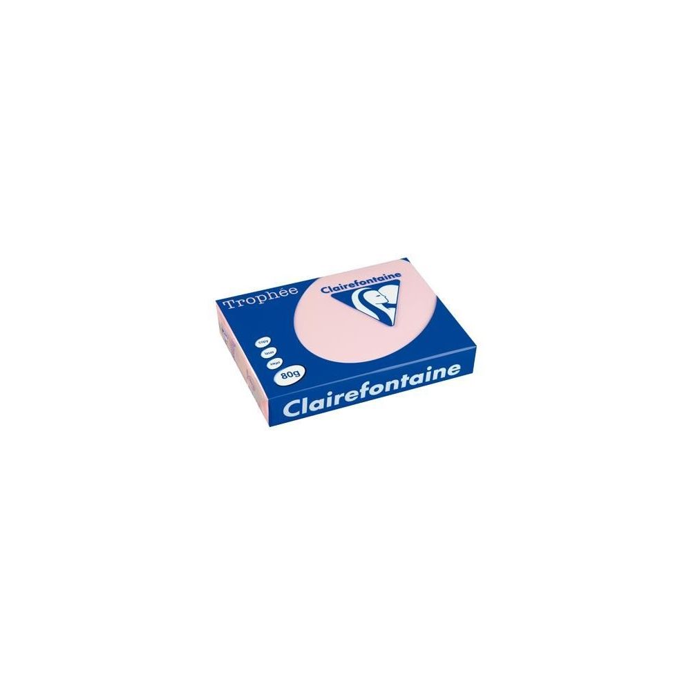 Rame A4 -  80g - Rose pastel - CLAIREFONTAINE (500 f.) - Ref:1973