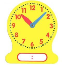 Horloge magnétique effaçable - 38 x 30 cm - Apprentissage Heure