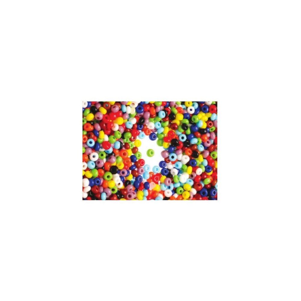 Perles de rocailles opaques - Diam : 2,5mm - Bocal de 500 gr