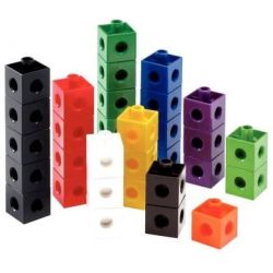Cubes à emboiter - Section 2 x 2 cm - 10 x 10 coul. (Sachet de 100)