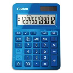 Calculatrice Bureau 12 chif. CANON LS-123K 10x14 cm Sol/Pile Bleu 