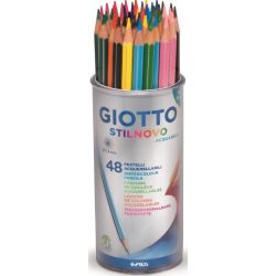 Crayon Couleur GIOTTO Stil Novo - Aquarelle - Pot de 48 crayons