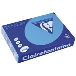 Rame A4 - 160g - Bleu Turquoise - CLAIREFONTAINE (250 f.) Ref: 1022