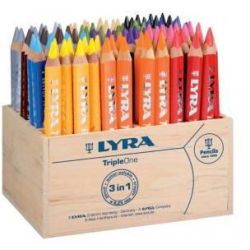 Crayon Couleur LYRA Triple One - Aquarelle Triangle - Pot 96 crayons