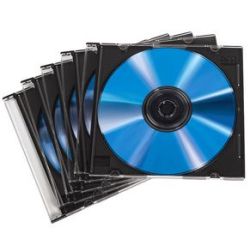Boitiers vides cristal - Dos Noir SLIM CASE HAMA pour CD/DVD (par 20)
