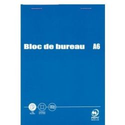Bloc Bureau A6 5 x 5 - 200 p - 60g - Détachable - Dos carton