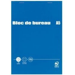 Bloc Bureau A5 5 x 5 - 200 p - 60g - Détachable - Dos carton