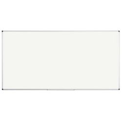 Tableau blanc 100 x 200 cm émaillé magnétique - Cadre alu + auget 