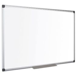 Tableau blanc  90 x 180 cm émaillé magnétique - Cadre alu + auget 