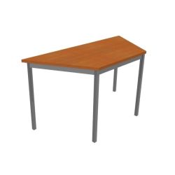 Table poly. trapèze RENCONTRE 140x70 cm - Couleur Merisier
