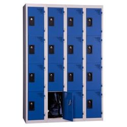 Casier départ 4 cases, bleu, HT180 x L40 x P50 cm - Moraillon EVP