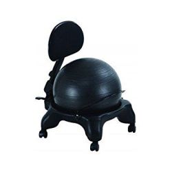Chaise ballon avec dossier réglable - Noir