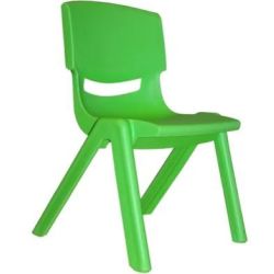 Chaise maternelle plastique - Assise H 30cm - T2 VERT