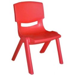 Chaise maternelle plastique - Assise H 30cm - T2 ROUGE