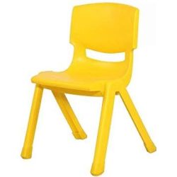 Chaise maternelle plastique - Assise H 30cm - T2 JAUNE