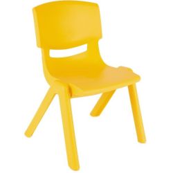 Chaise plastique - Assise H 46 cm - T6 - JAUNE