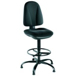 Fauteuil Technique WEBST@R RB  / tissu noir (hauteur assise 60/85cm)