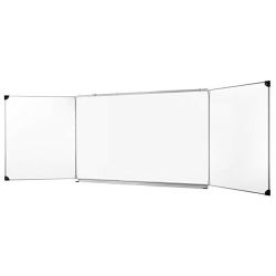 Tableau triptyque 120 x 200 cm Emaillé blanc mat "spécial projection"