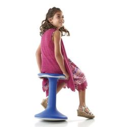 Tabouret assise dynamique TILO - H: 45 cm - BLEU - NSFP